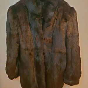 Polo Norte Fur black jacket Size L